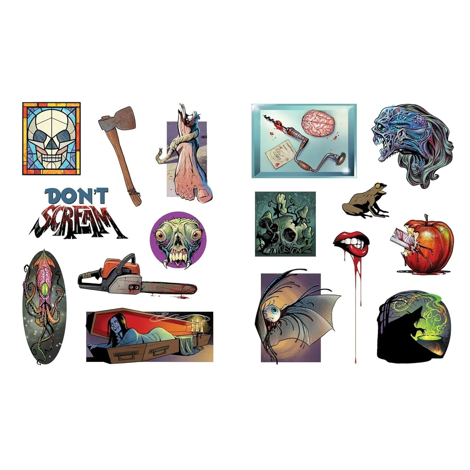 THE EXTREME HORROR STICKER BOOK 500+ STICKERS! - Image 3