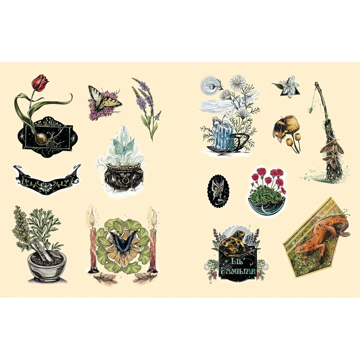 THE GREEN WITCH'S STICKER BOOK 600+ STICKERS! - Image 2