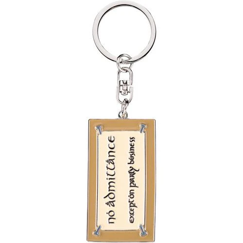 THE LORD OF THE RINGS NO ADMITTANCE SIGN KEYCHAIN - Image 2