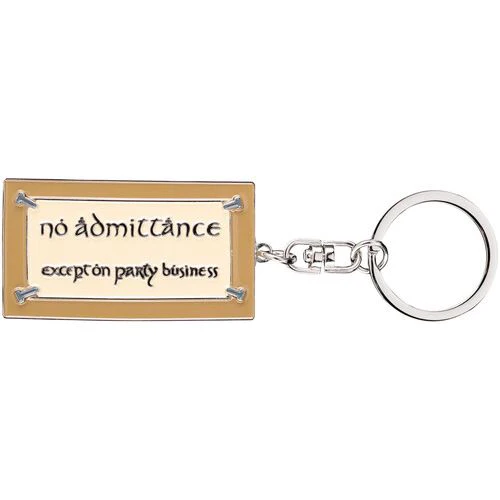 THE LORD OF THE RINGS NO ADMITTANCE SIGN KEYCHAIN - Image 3