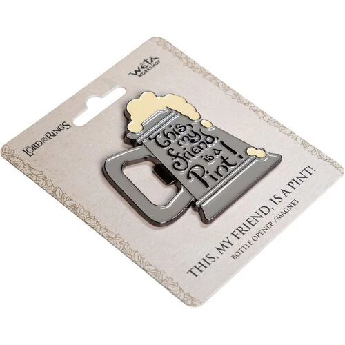 THE LORD OF THE RINGS THIS MY FRIEND, IS A PINT! ENAMEL MAGNET & BOTTLE OPENER - Image 2