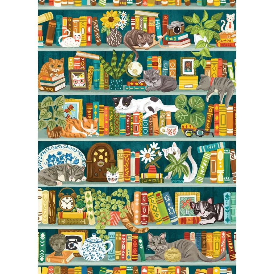 THE PURRFECT BOOKSHELF 1000PC PUZZLE - Image 2