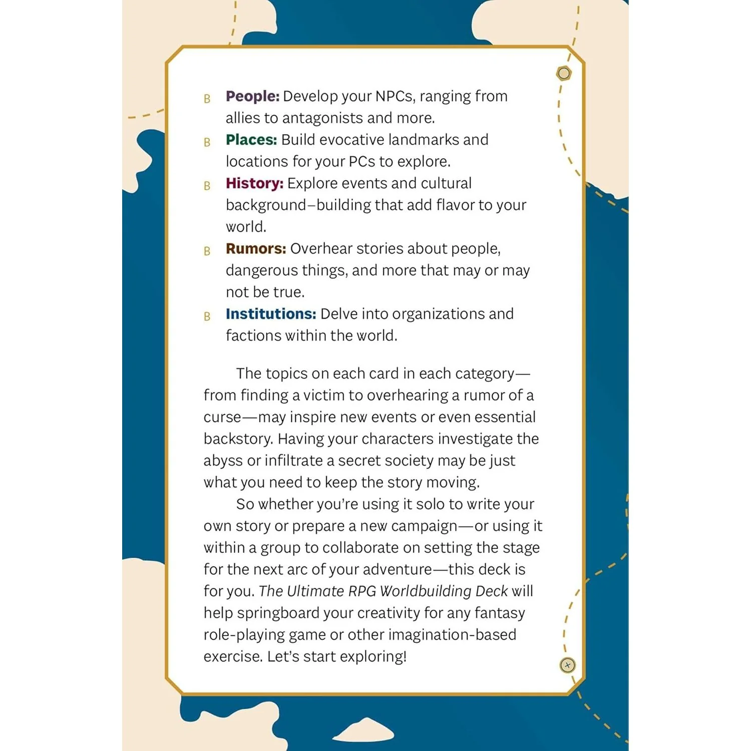 THE ULTIMATE RPG WORLDBUILDING DECK - Image 3