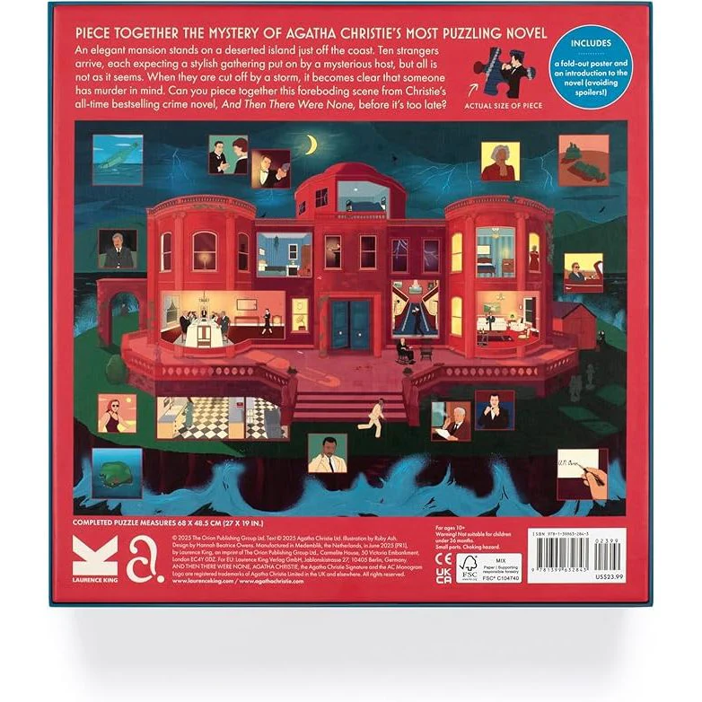 THE WORLD OF AGATHA CHRISTIE: AND THEN THERE WERE NONE 1000PC PUZZLE - Image 3