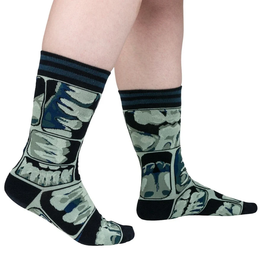 TOO COOL FOR FLOSSING CREW SOCKS BY FOOTCLOTHES - Image 3