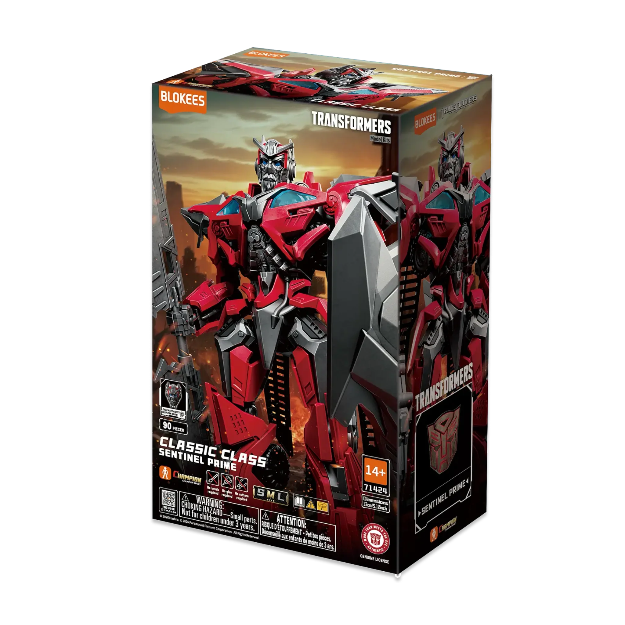 TRANSFORMERS BLOKEES CLASSIC CLASS DARK OF THE MOON SENTINEL PRIME