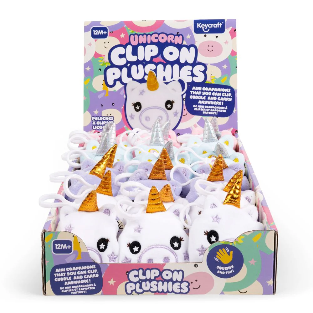 UNICORN CLIP ON PLUSHIES (CLIP AND CUDDLE) - Image 3