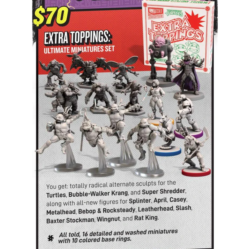 UNMATCHED TEENAGE MUTANT NINJA TURTLES ULTIMATE MINIATURES PACK - Image 2