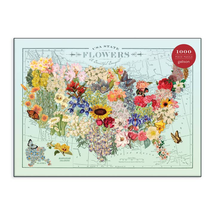 USA STATE FLOWERS 1000PC PUZZLE - Image 3