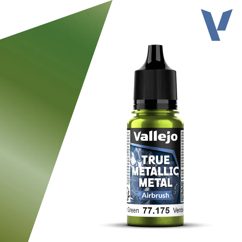 VALLEJO TRUE METALLIC METAL AIRBRUSH AMBER GREEN 18ML