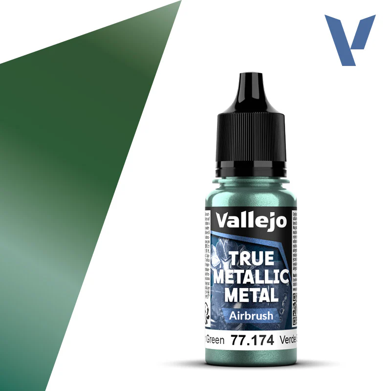VALLEJO TRUE METALLIC METAL AIRBRUSH DUSKEN GREEN 18ML