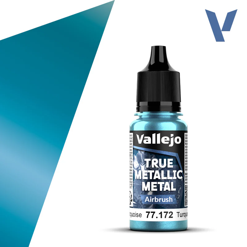 VALLEJO TRUE METALLIC METAL AIRBRUSH HYDRA TURQUOISE 18ML
