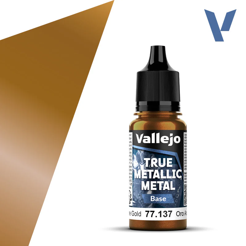 VALLEJO TRUE METALLIC METAL BASE ARCANE GOLD 18ML