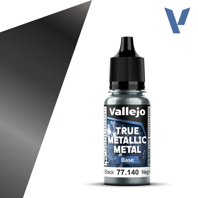 VALLEJO TRUE METALLIC METAL BASE OBSIDIAN BLACK 18ML