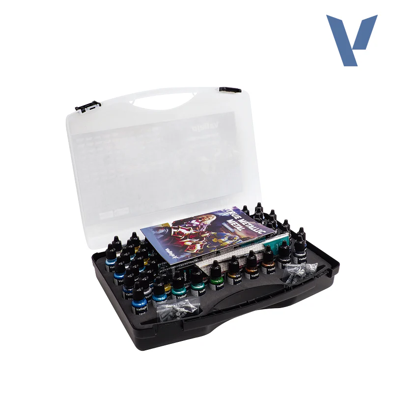 VALLEJO TRUE METALLIC METAL FULL COLLECTION PAINT SET IN STORAGE CASE (80 COLORS) - Image 2