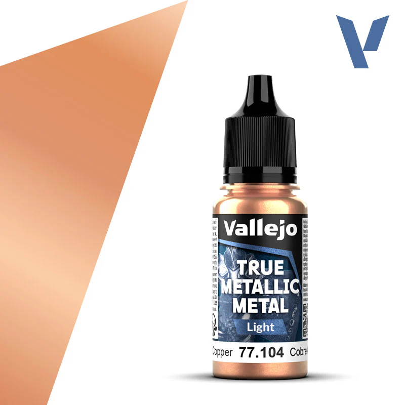 VALLEJO TRUE METALLIC METAL LIGHT ANCIENT COPPER 18ML