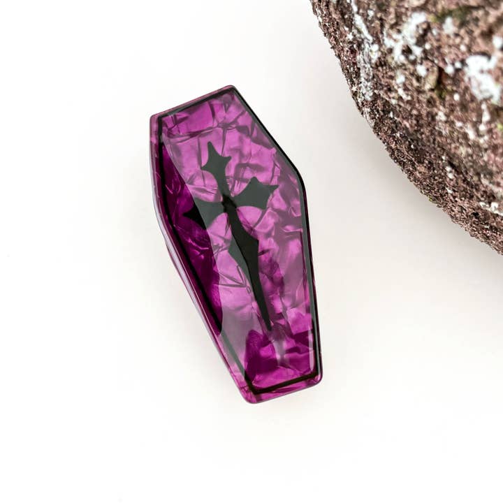 VAMPIRE COFFIN HAIR CLAW CLIP