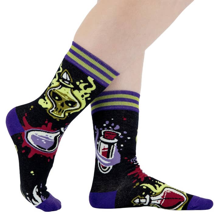 VILE VIALS CREW SOCKS BY FOOTCLOTHES - Image 3