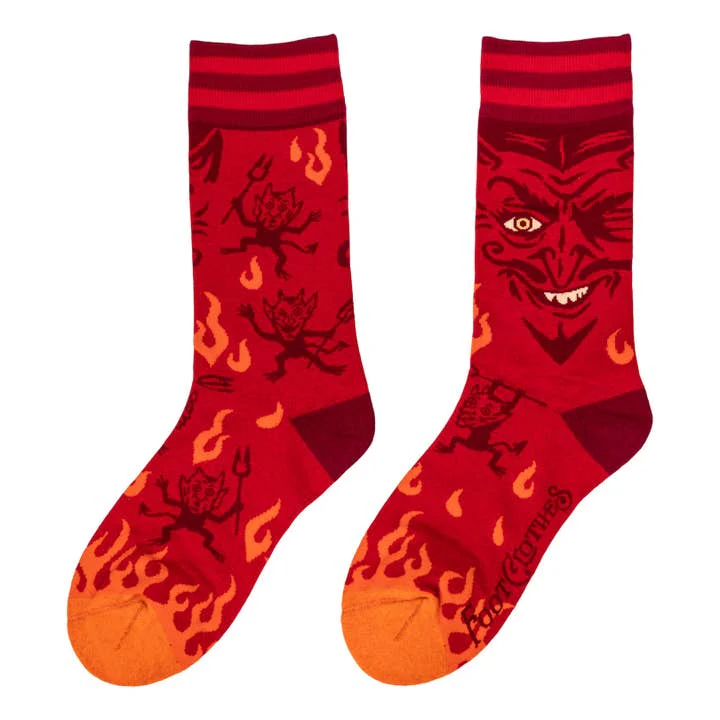 VINTAGE DEVIL CREW SOCKS BY FOOTCLOTHES - Image 2