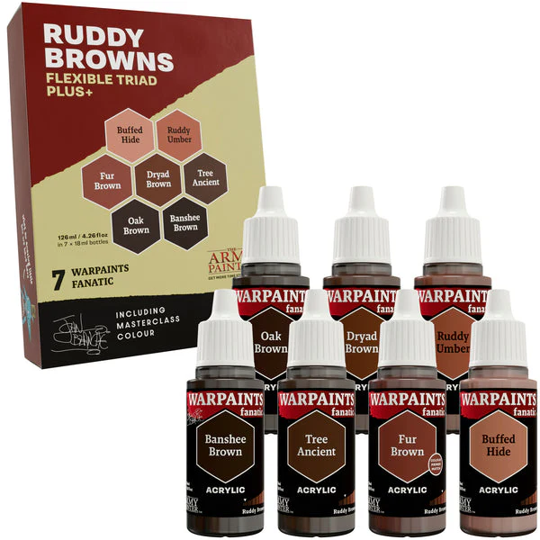 WARPAINTS FANATIC FLEXIBLE TRIAD PLUS+ RUDDY BROWNS - Image 2