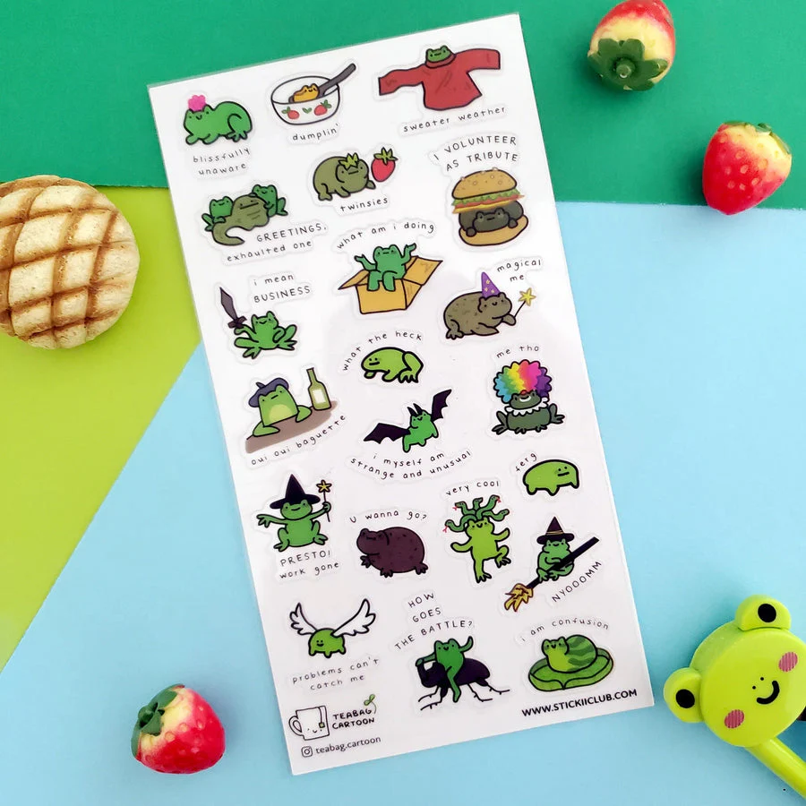 WHAT ARE FROGS? STICKER SHEET - Image 2