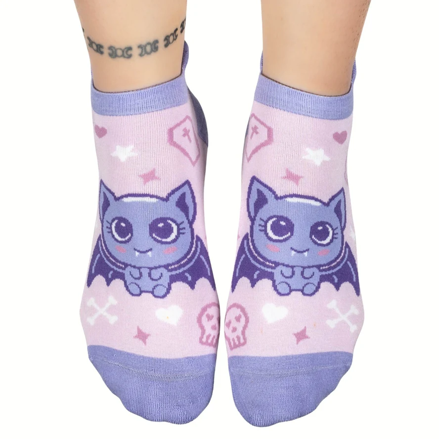 WIDDLE BAT GUY ANKLE SOCKS BY FOOTCLOTHES - Image 2
