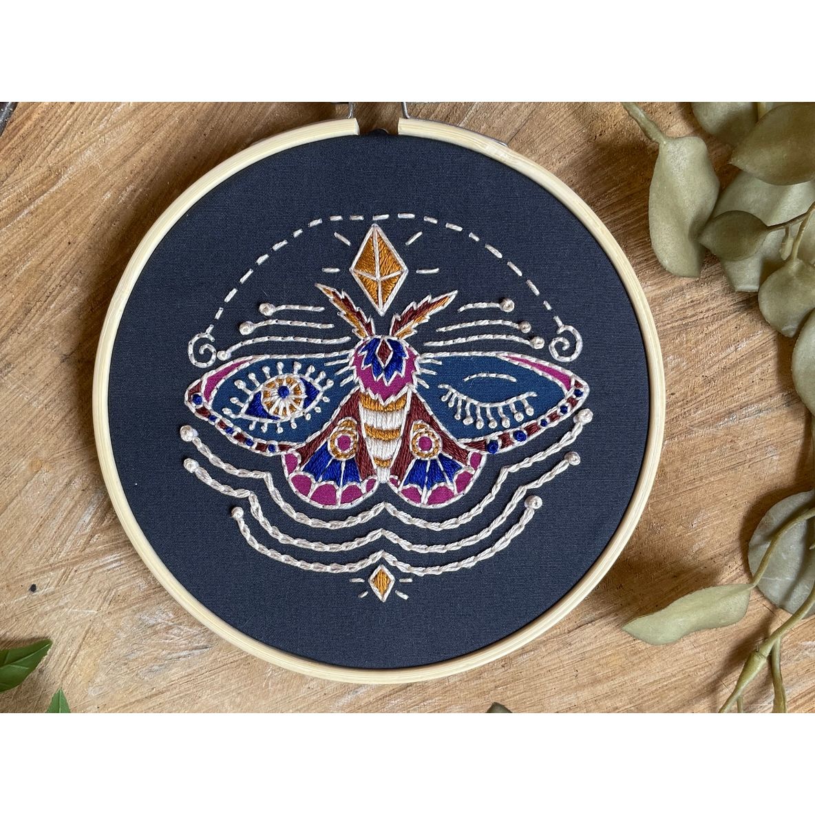 WINKING MOTH EMBROIDERY KIT - Image 2