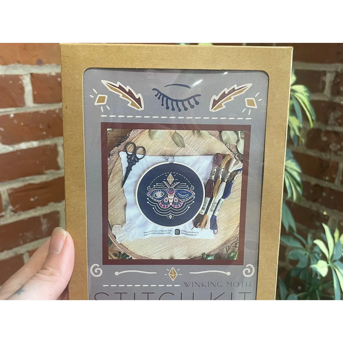 WINKING MOTH EMBROIDERY KIT - Image 3