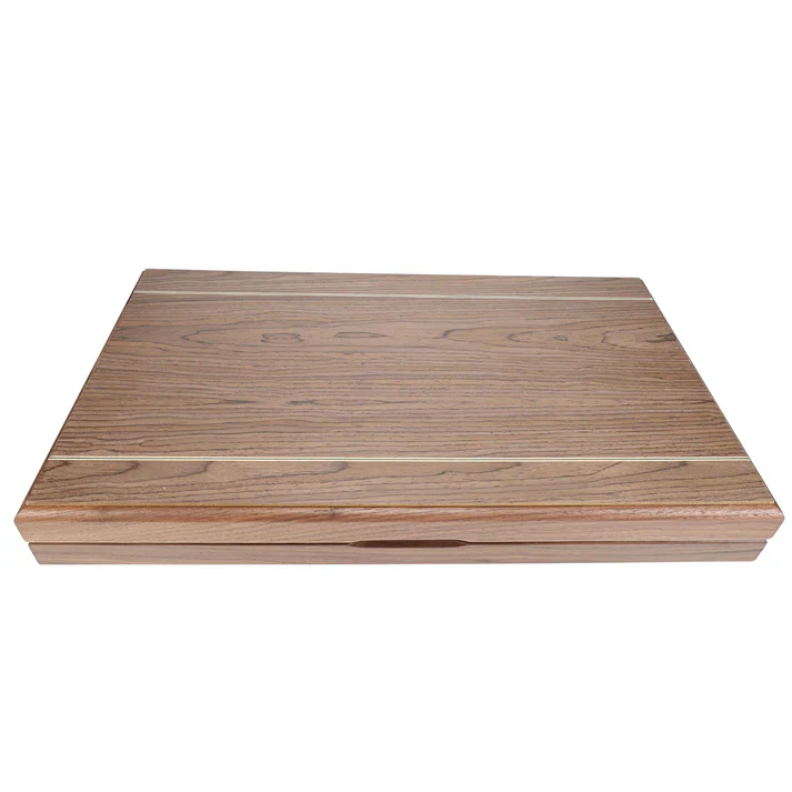 WOOD INLAY BACKGAMMON SET IN BEECHWOOD - Image 3