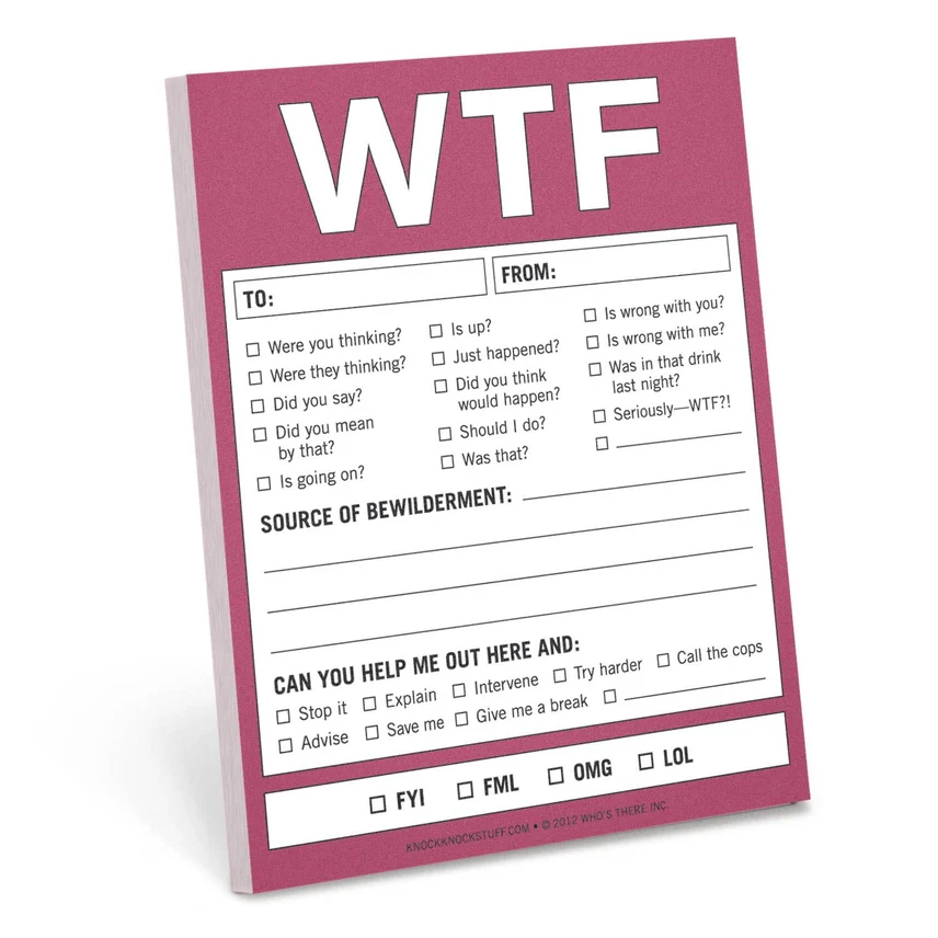 WTF NIFTY NOTE PAD (MAGENTA)