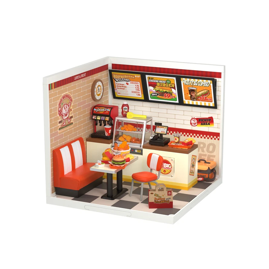 YUM YUM BURGERS 3-D WOODEN MINIATURE KIT - Image 2