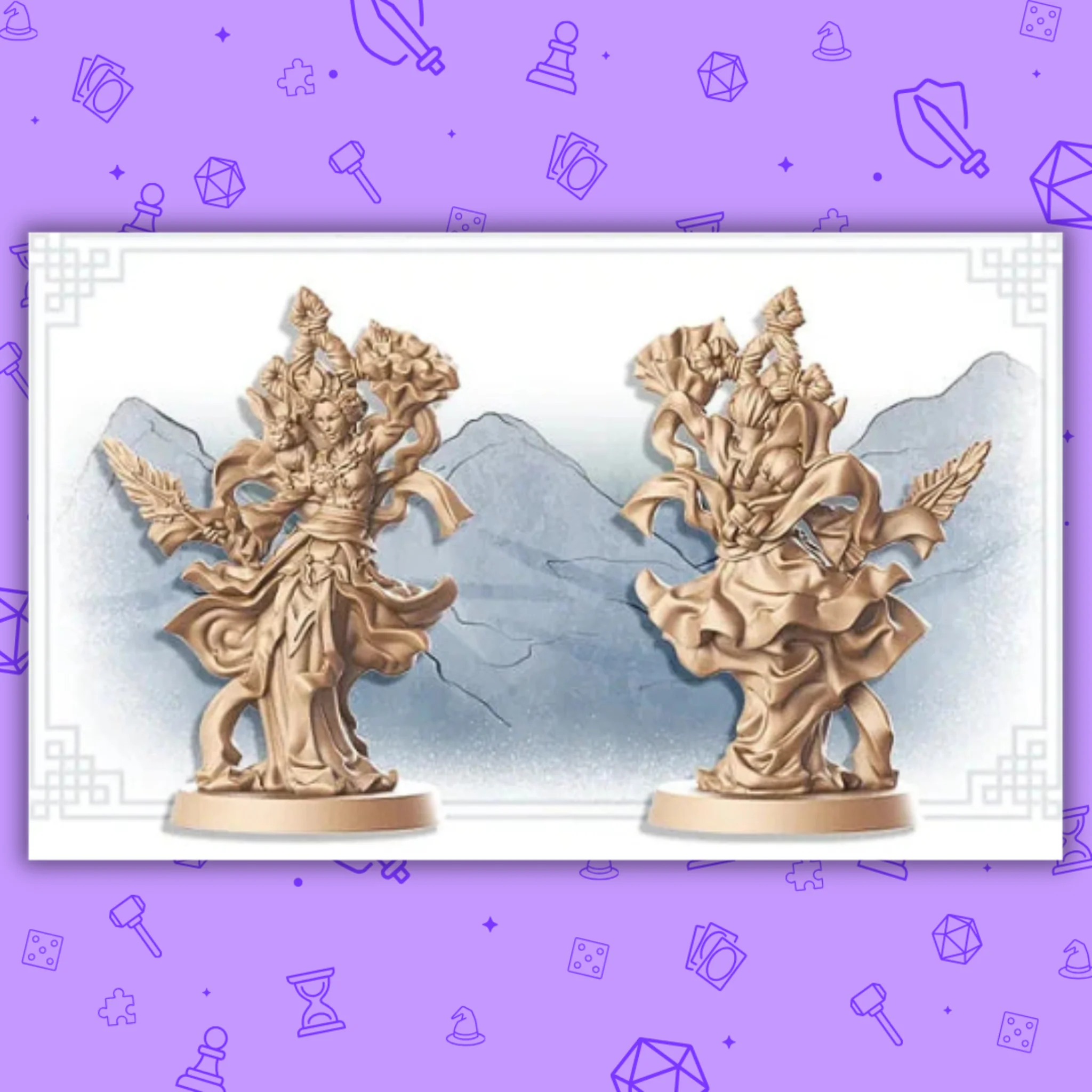ZOMBICIDE WHITE DEATH CHANG'E AND HOU YI (KICKSTARTER EXCLUSIVE)